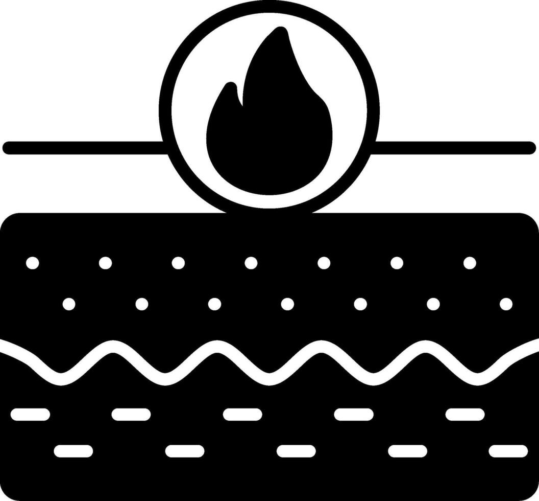 Skin Burning and Inflammation vector