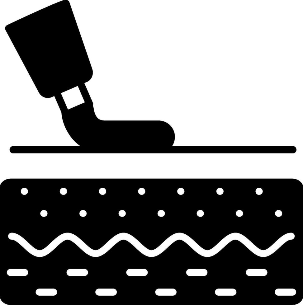 Lotion Spreading on Skin Surface vector