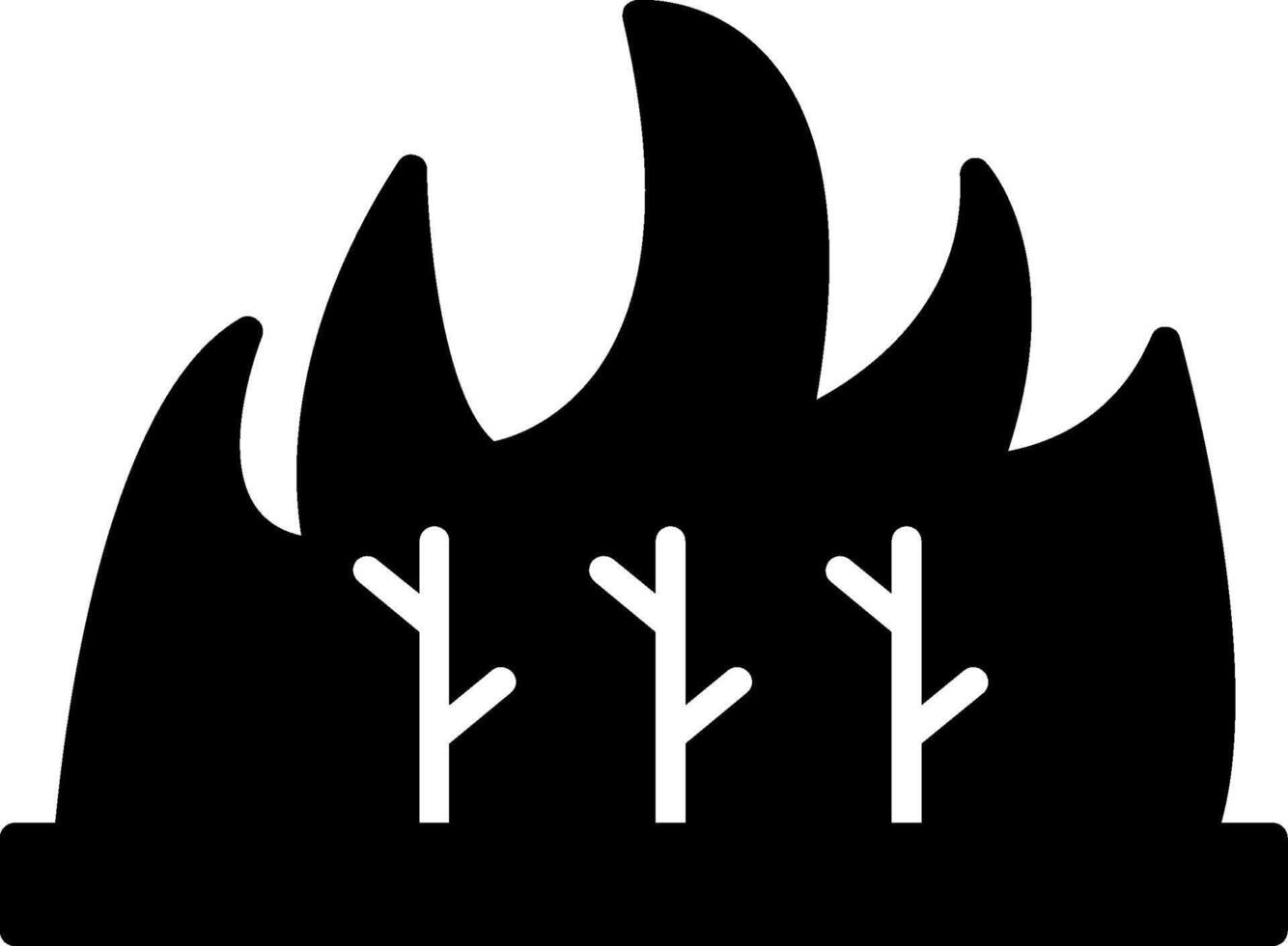 Spreading Wildfire in Dry Zone vector