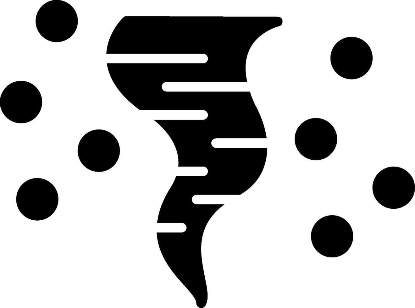 Tornado Funnel Cloud Icon vector