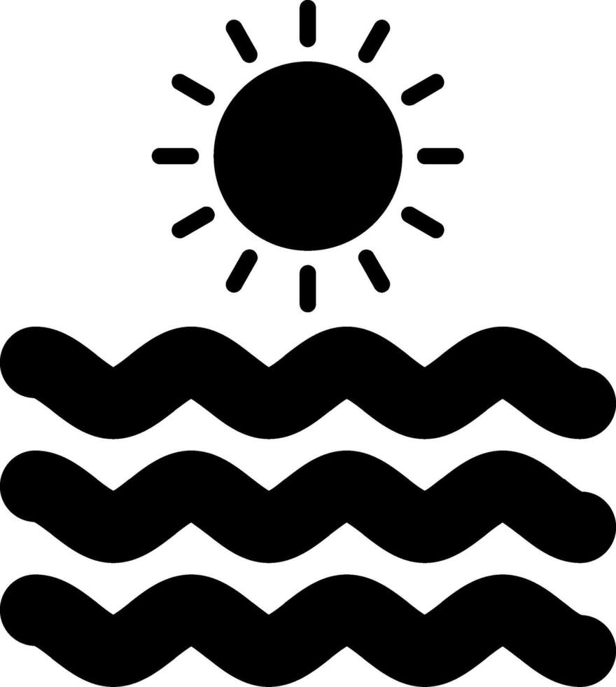 Intense Heat Wave Warning vector