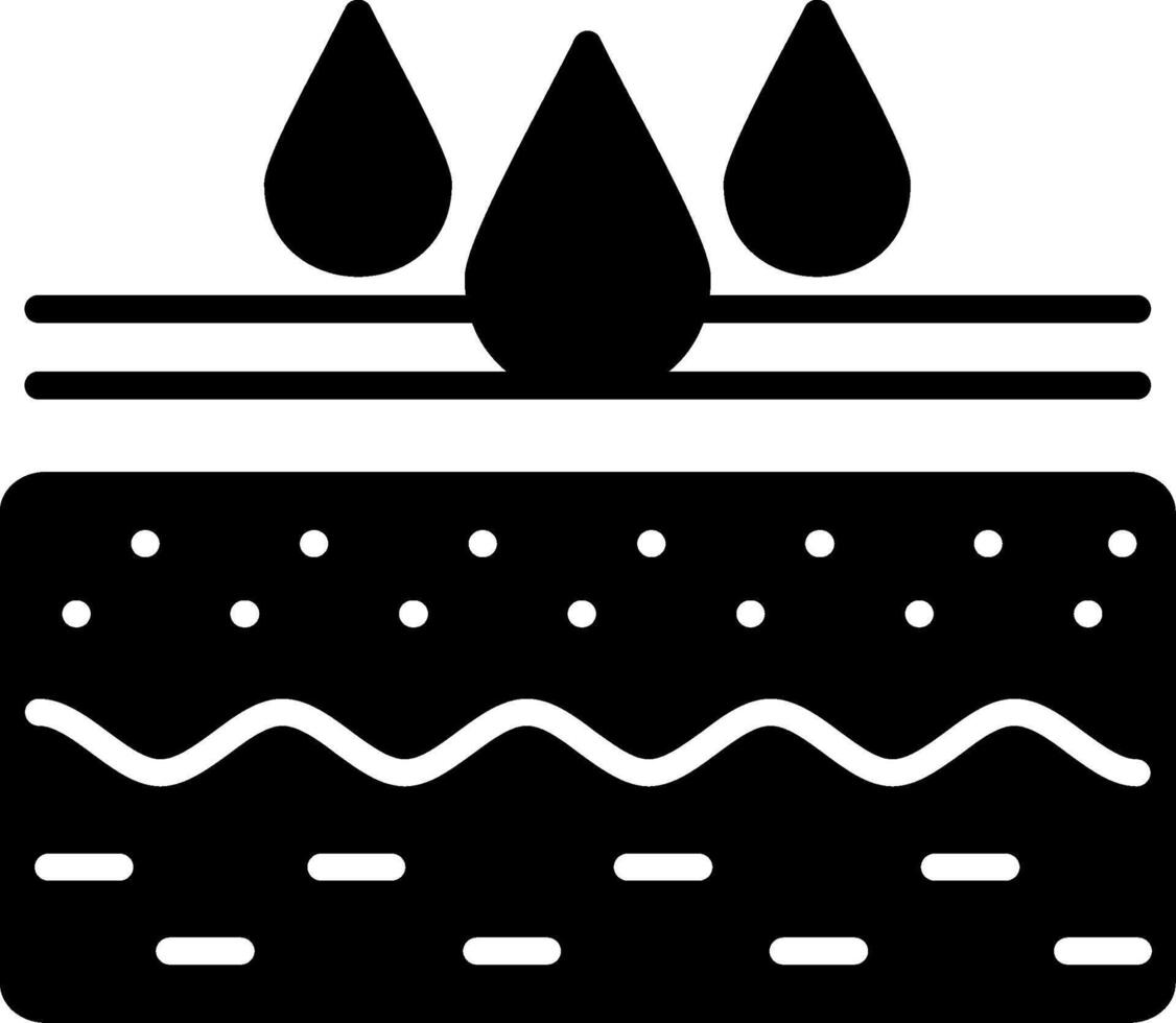 Skin Hydration Droplet Icon vector
