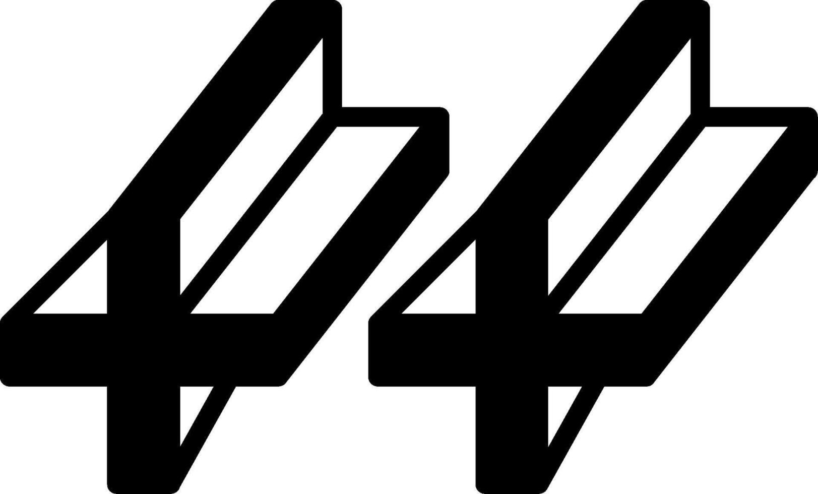 Curved Architectural Steel Beam vector