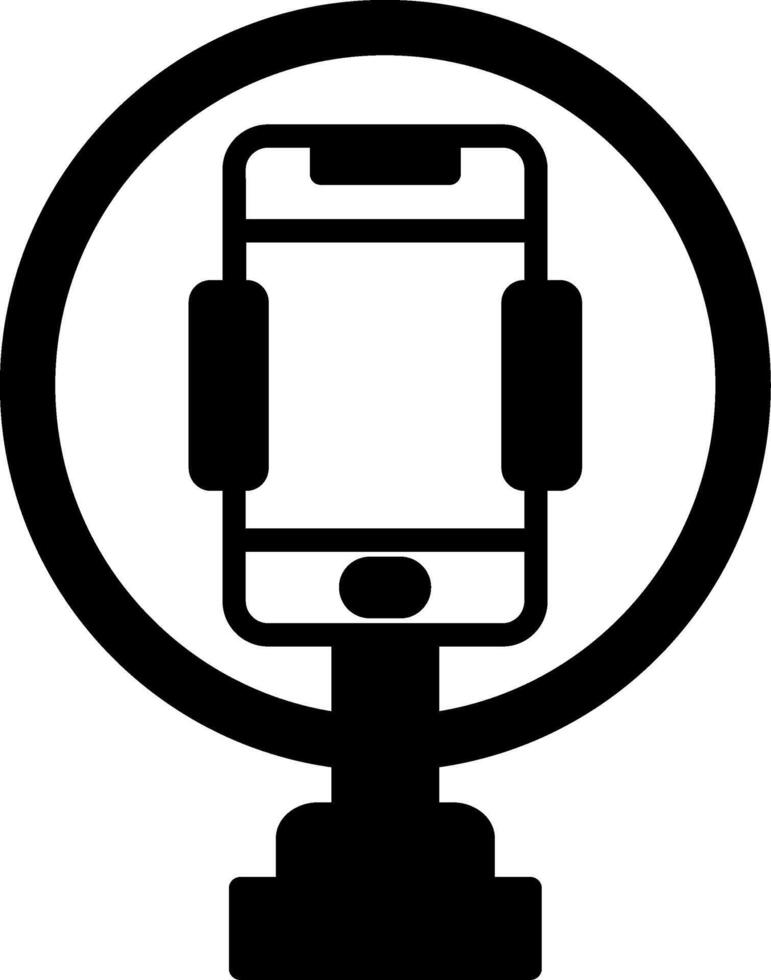Studio Ring Light for Selfies vector