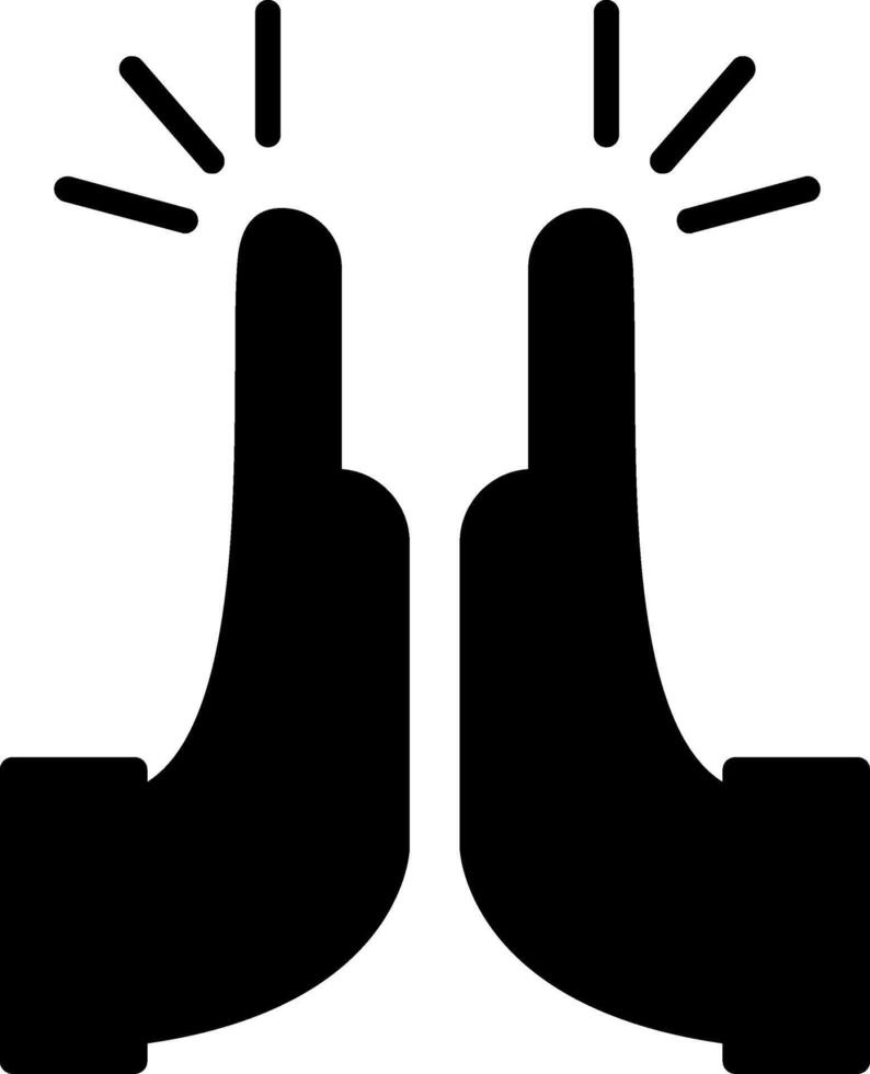 Celebratory High Five Gesture vector