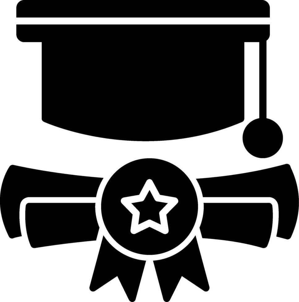 Graduation Diploma with Ribbon vector