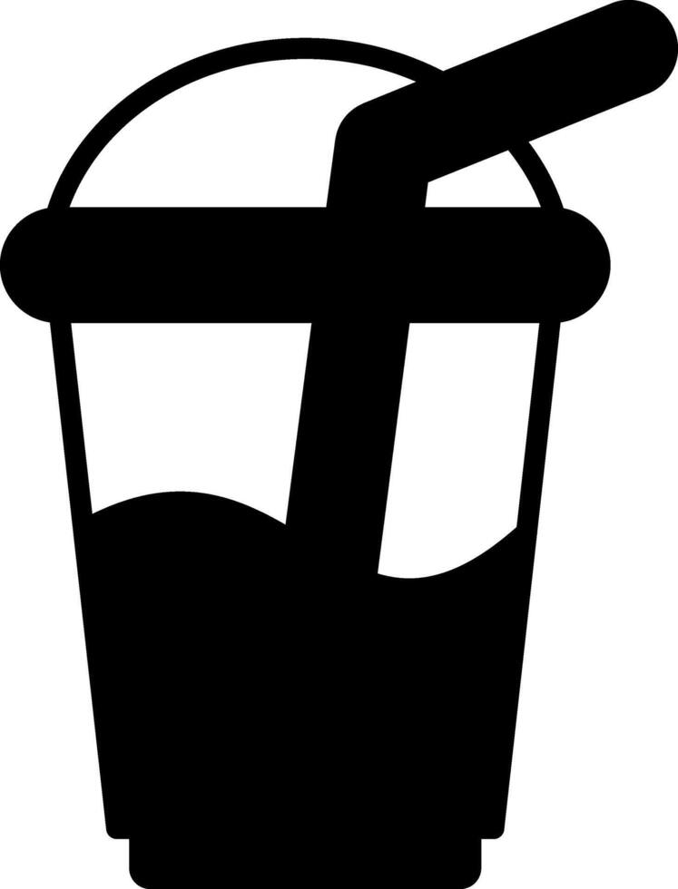 Colorful Fruit Smoothie in Glass vector