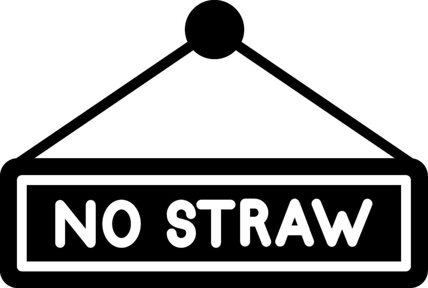 Global Straw-Free Movement Awareness Art vector