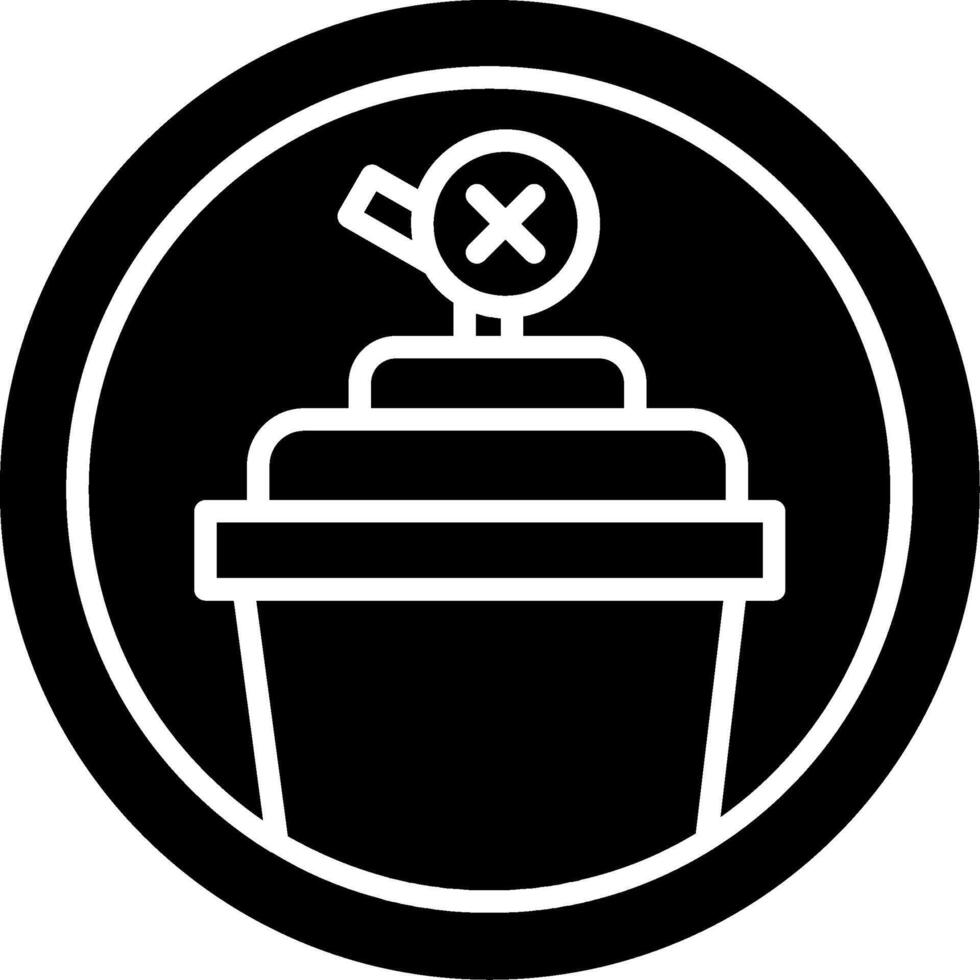 Toxic Material Environmental Alert Icon vector