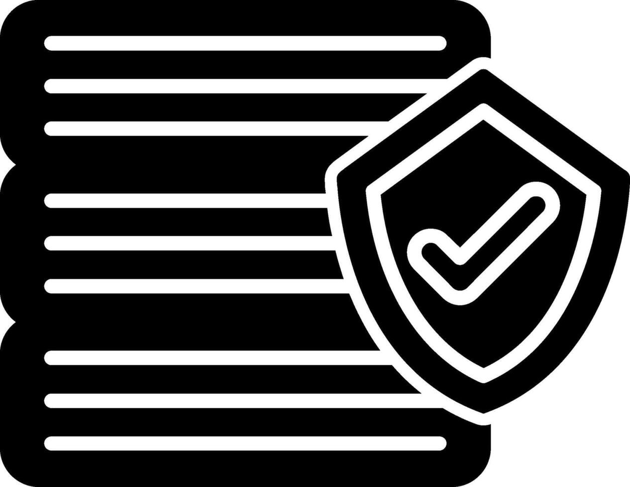 Secured Data and Insurance Encryption Icon vector