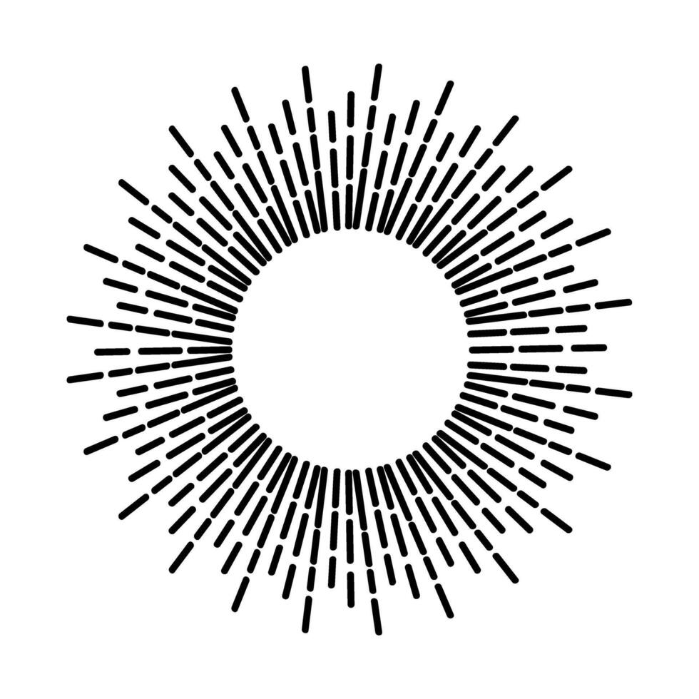 Starburst, sunburst web icon. Radial, radiating lines. Starburst icon. vector