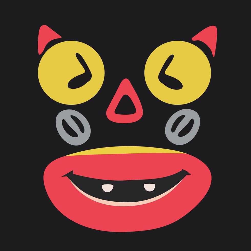 Funny Cartoon Emotion. vector