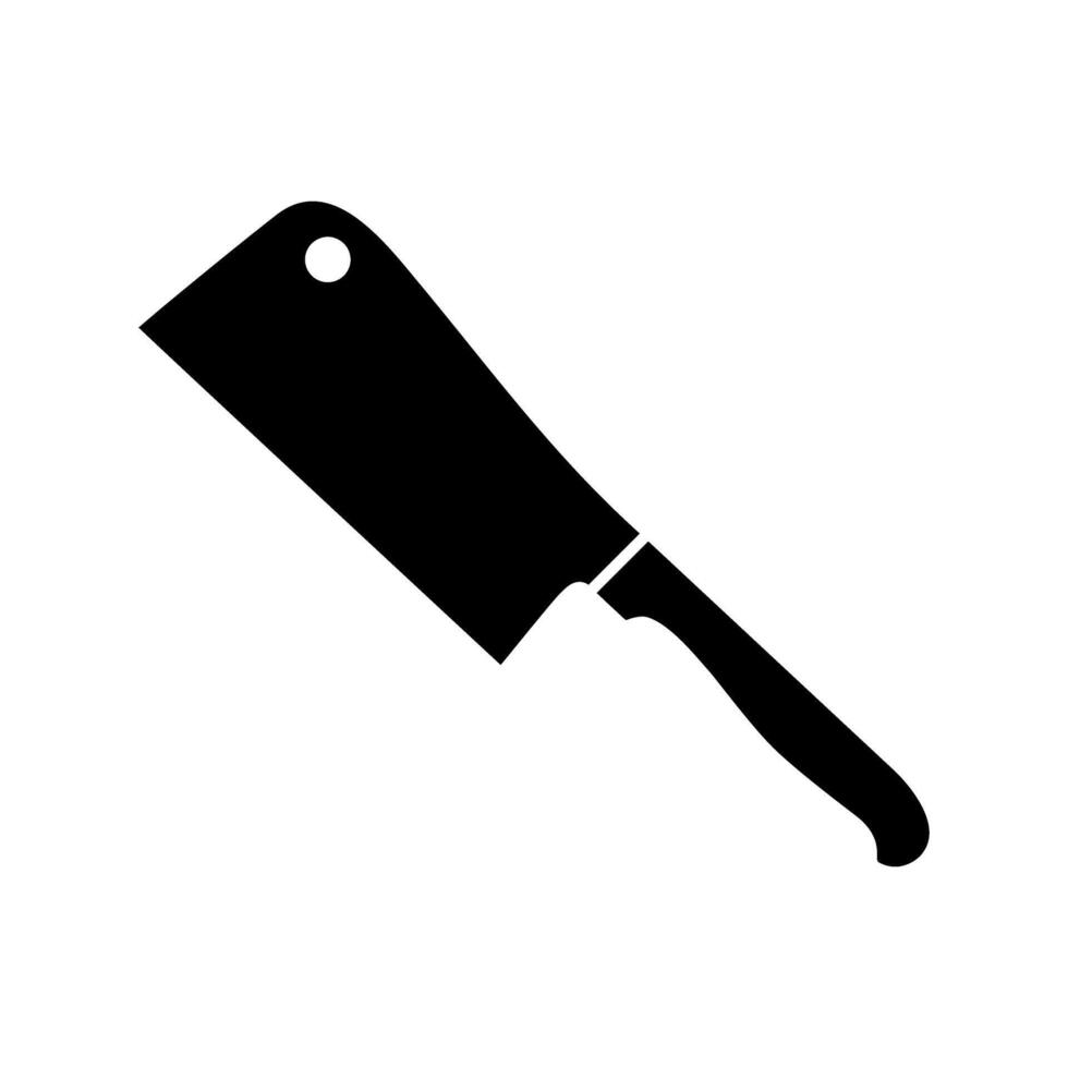 Meat cleaver icon. Outline illustration of meat cleaver icon for web. sign. vector