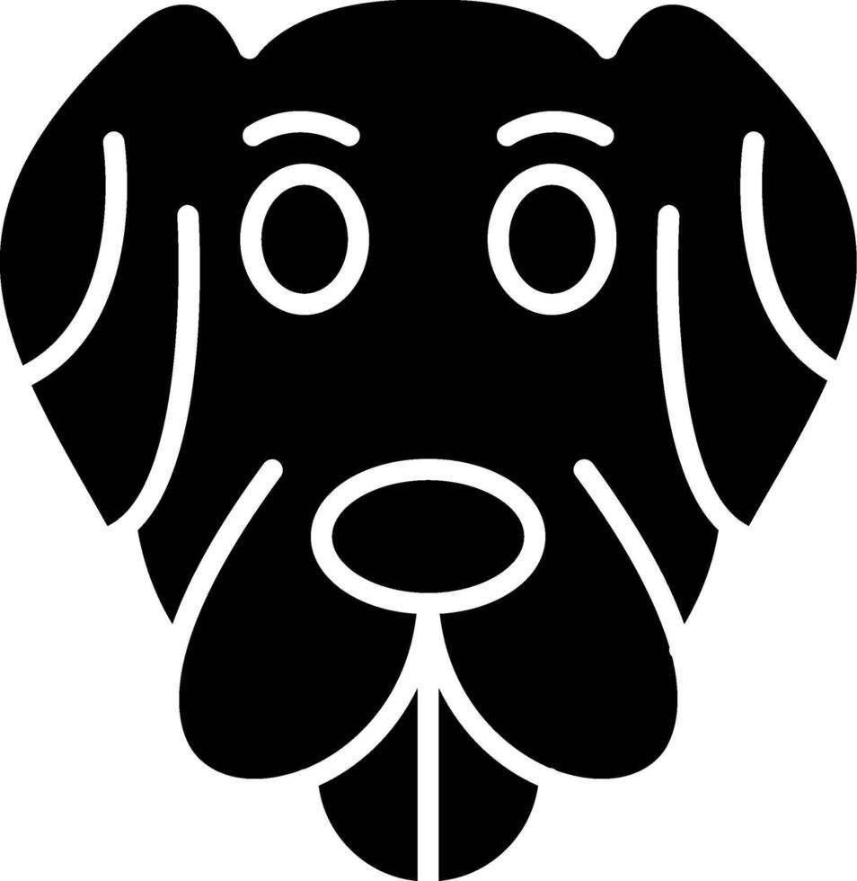 Friendly Domestic Dog Icon vector