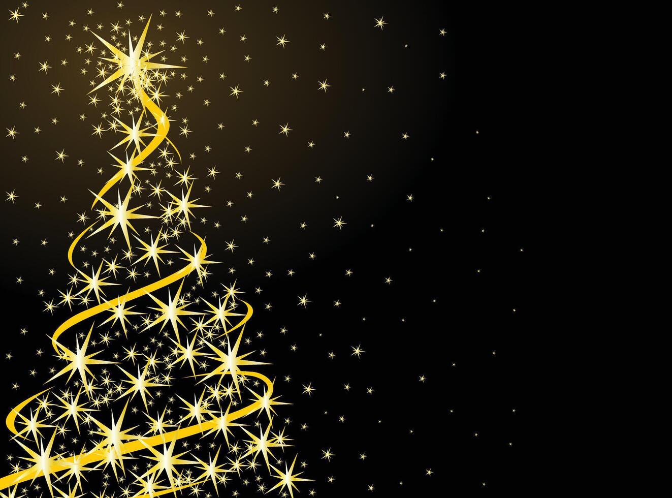 The Card with Christmas tree. vector