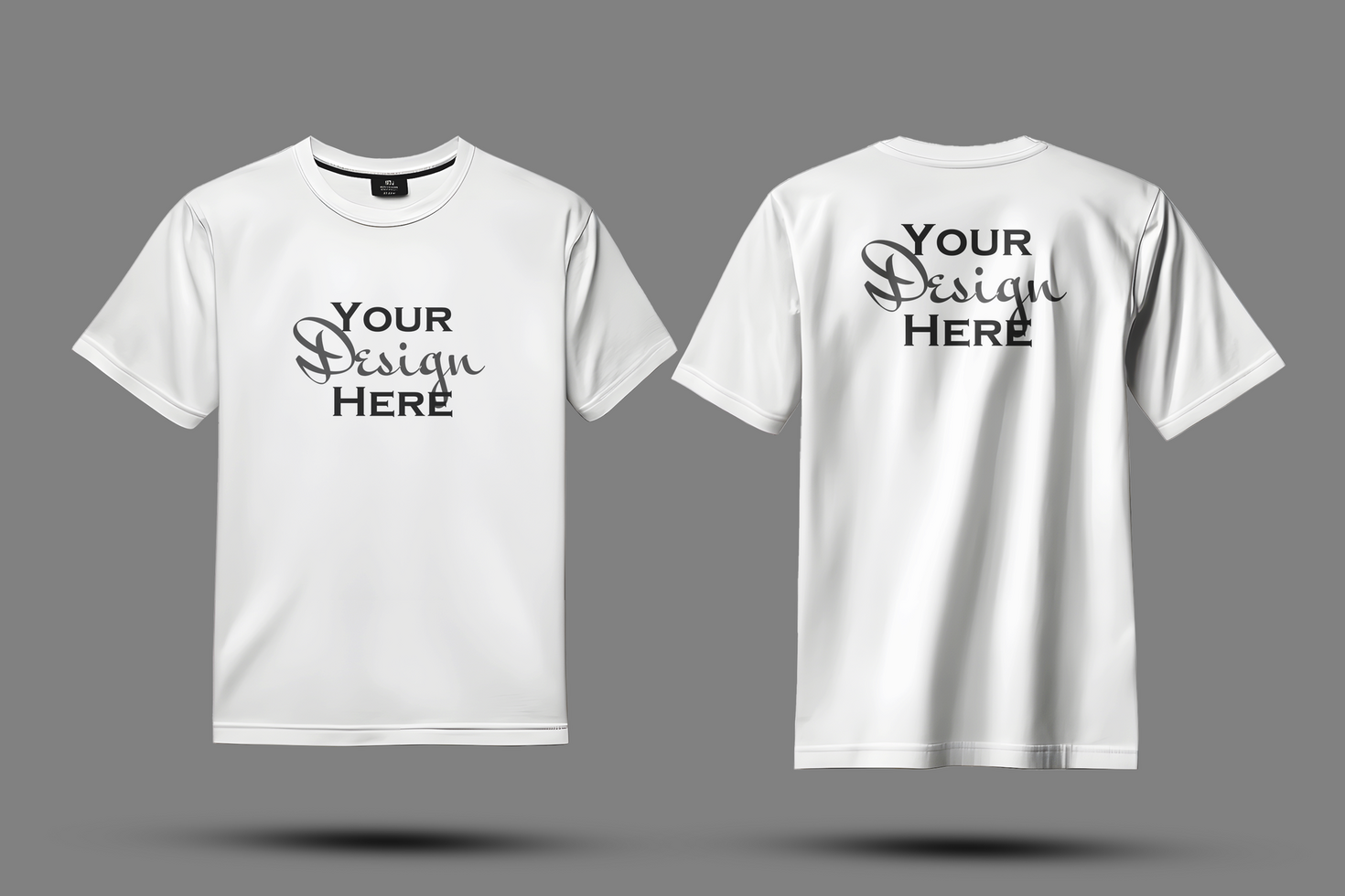 Flat Lay White T-Shirt Mockup Template psd