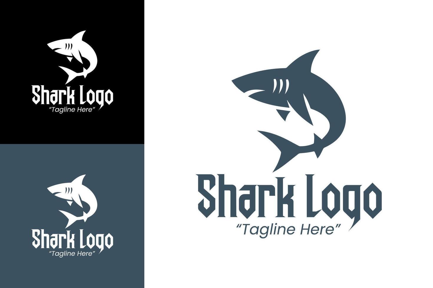 Modern Shark Logo Design for Branding and Marketing vector
