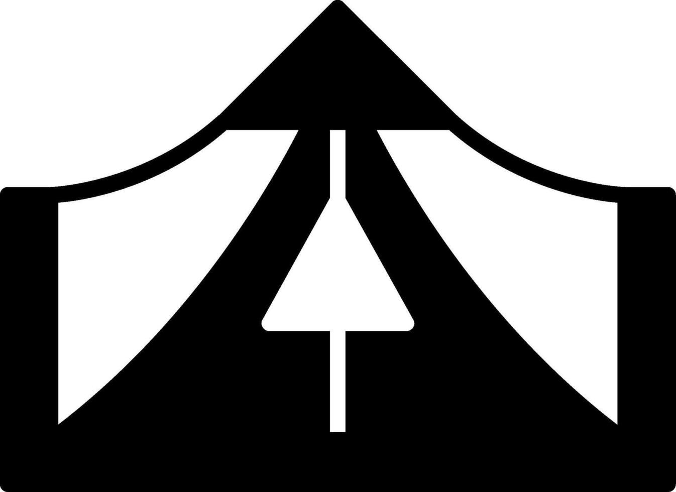 Secure Refugee Settlement Camp vector