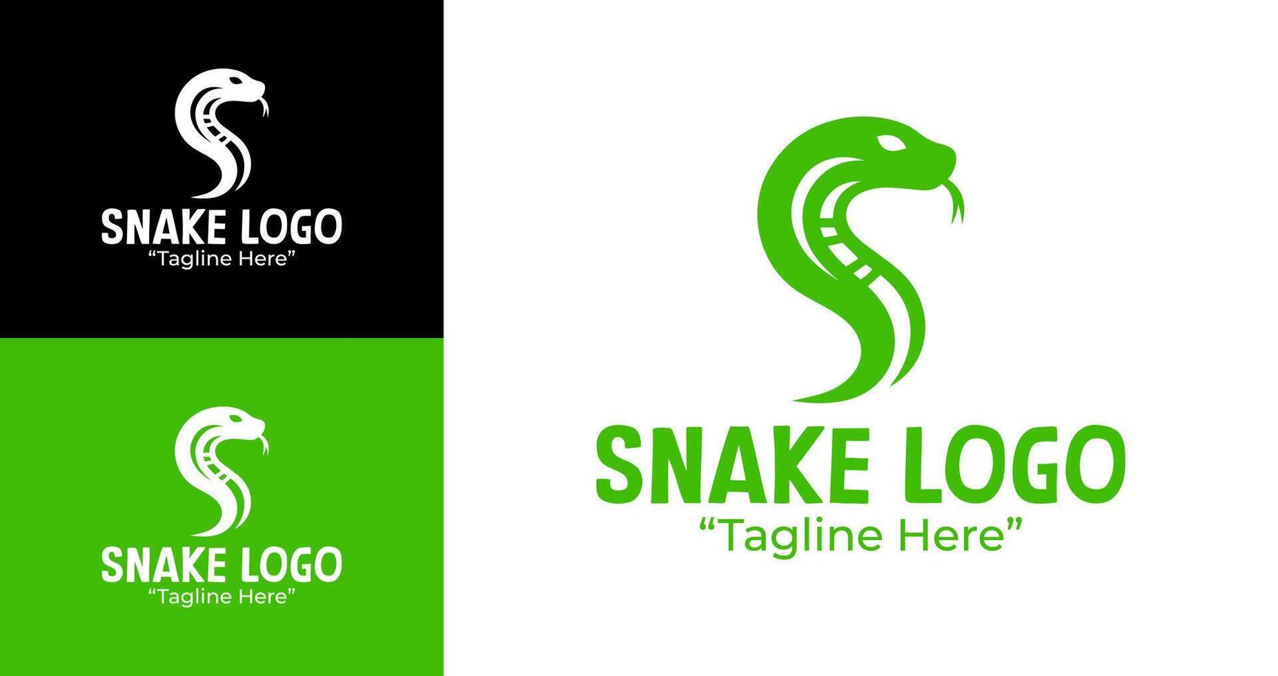 Unique Snake Logo Design in Green for Modern Businesses vector