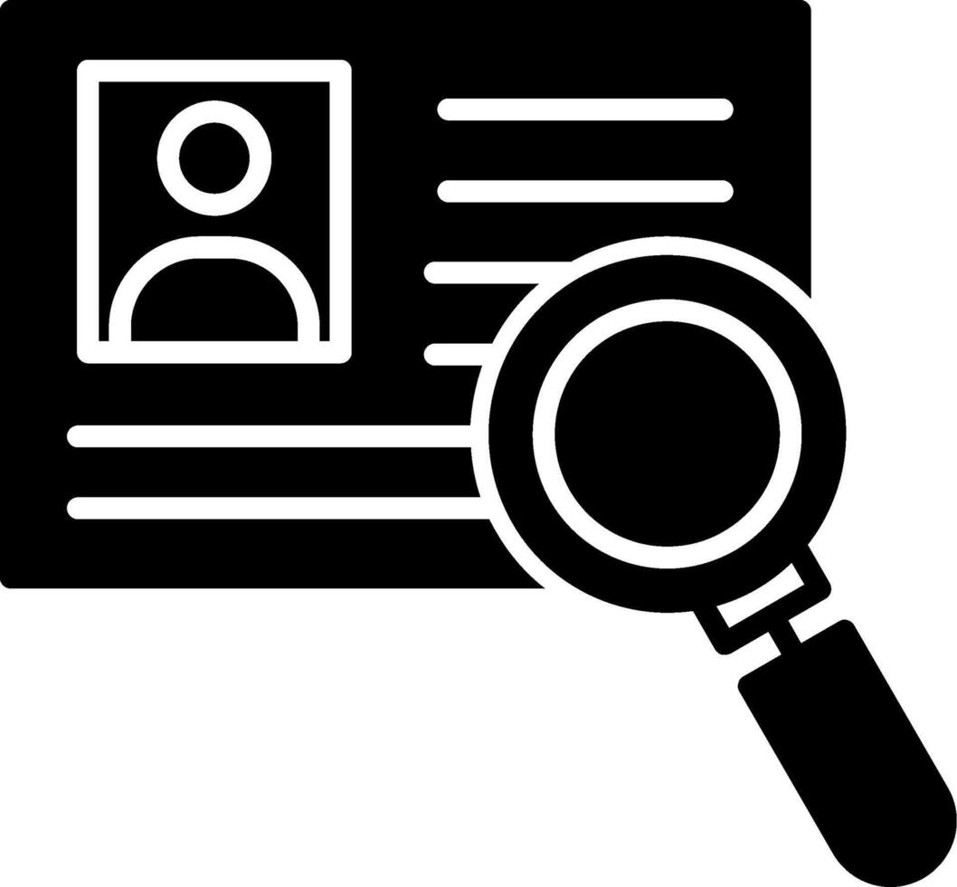 Background Check Procedure vector