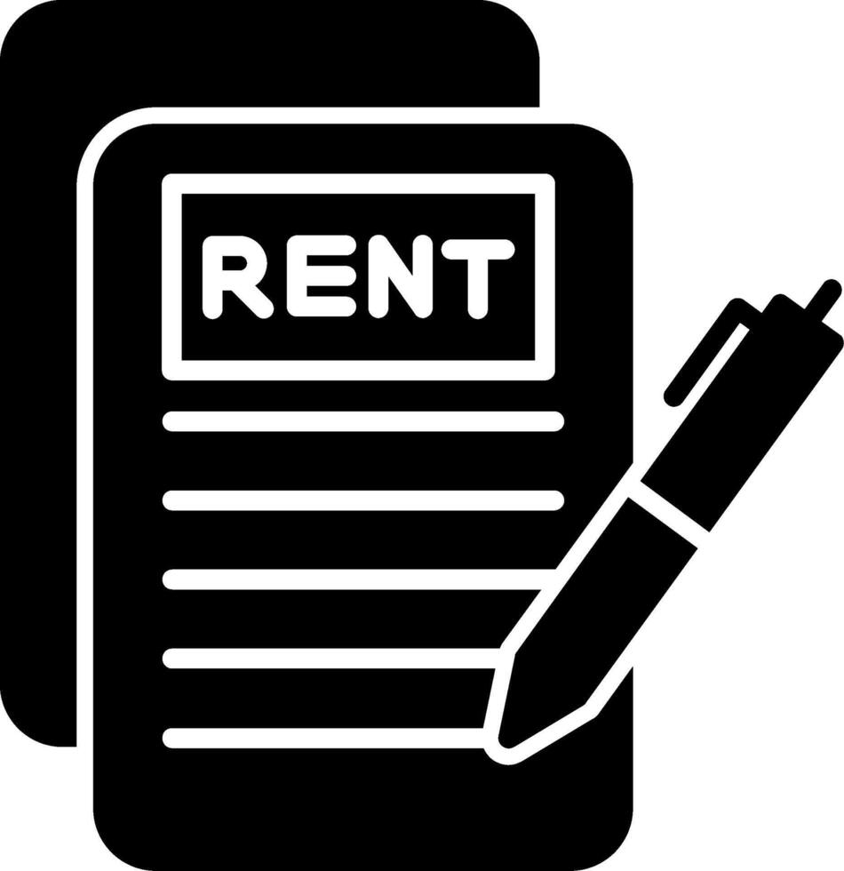 Standard Rental Application File vector