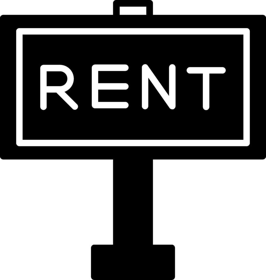 Property For Rent Signboard vector