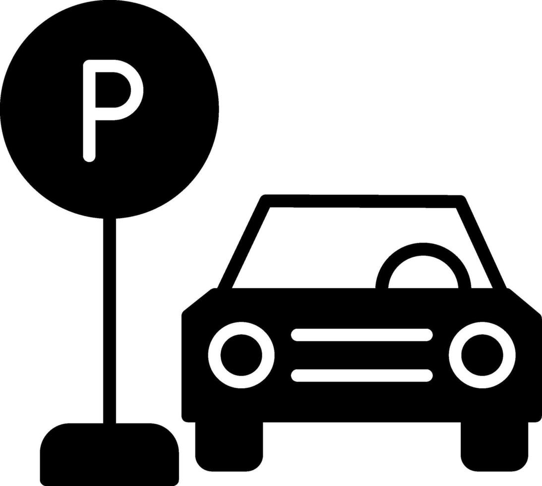 Reserved Parking Space Icon vector