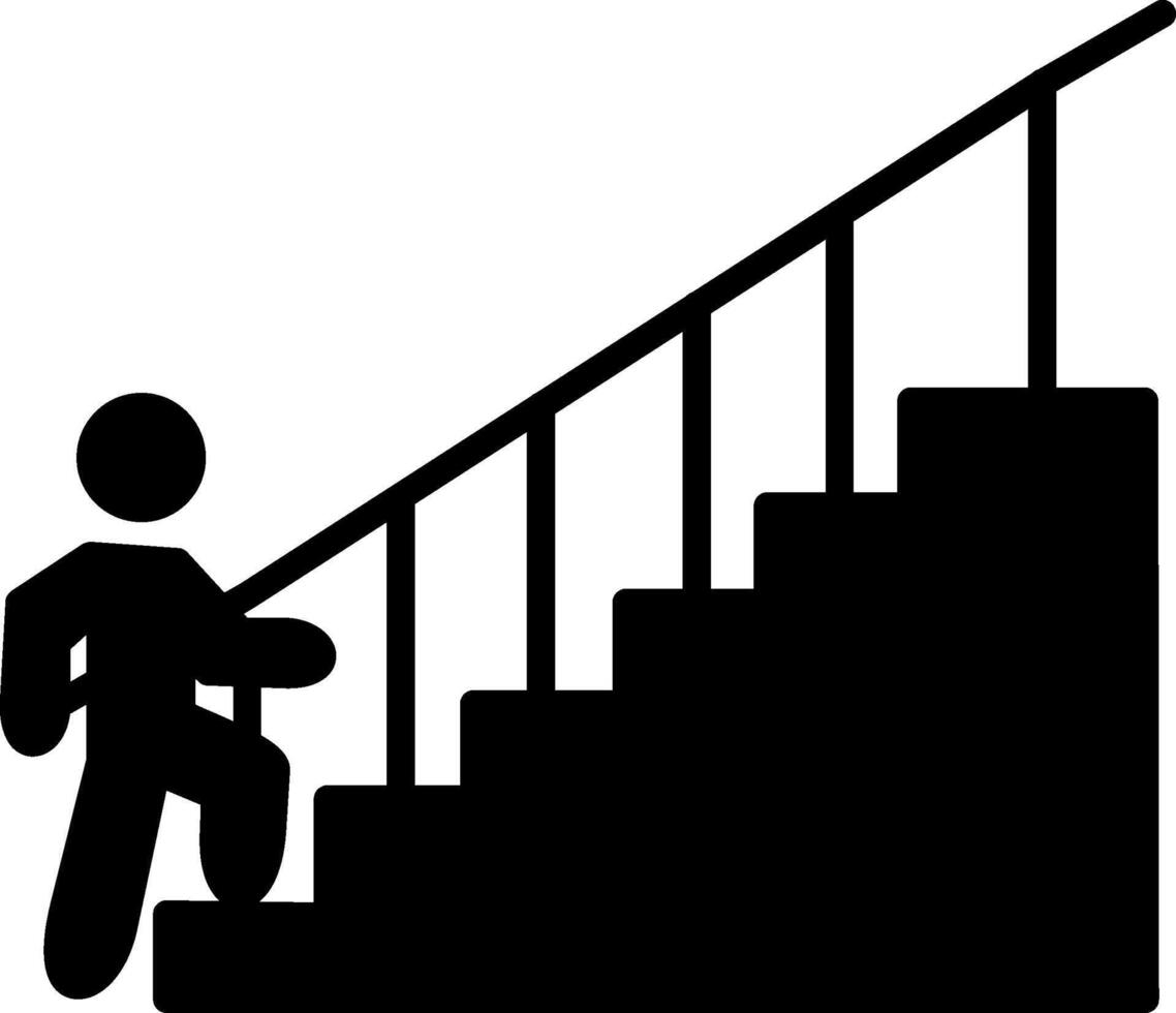 Staircase Access in Building vector