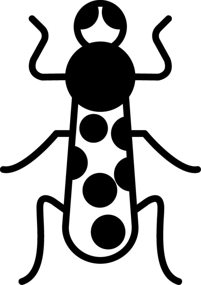 Speedy Tiger Beetle vector
