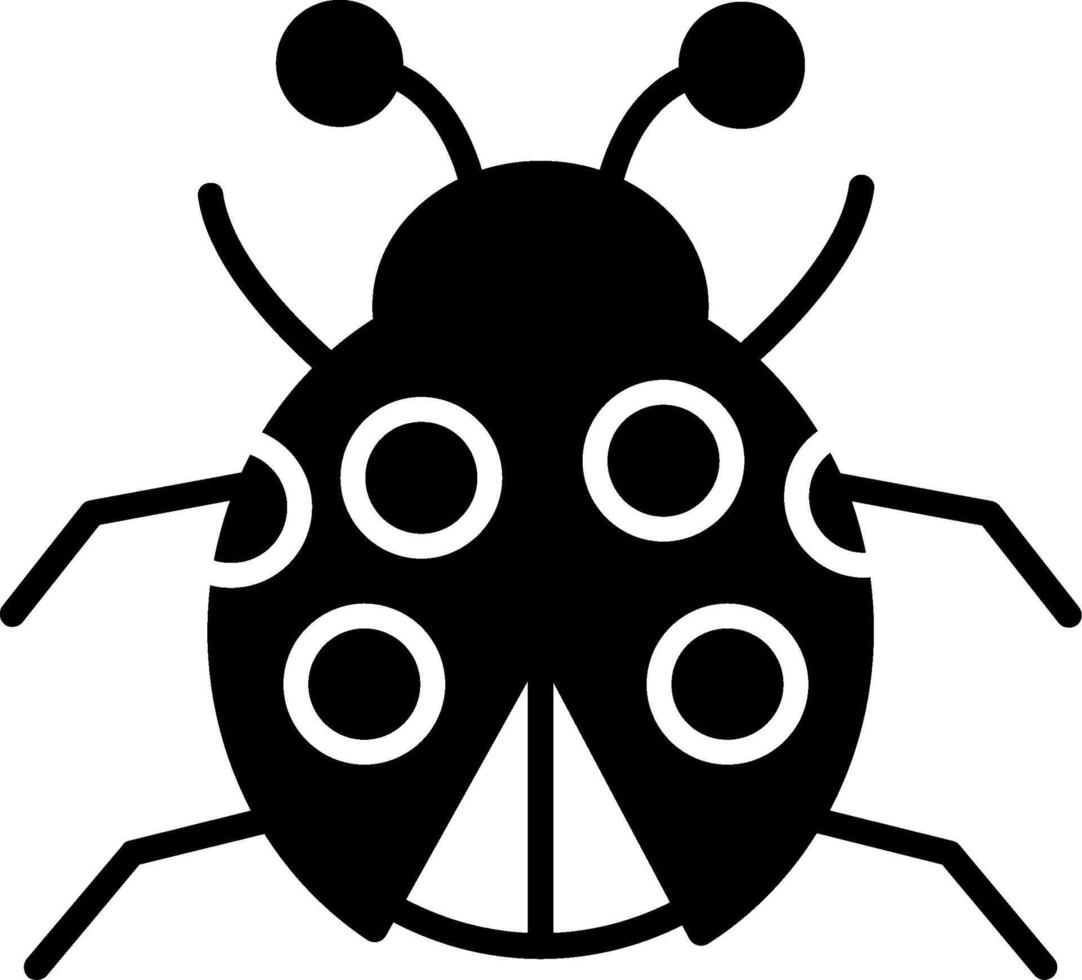 Spotted Red Ladybug vector
