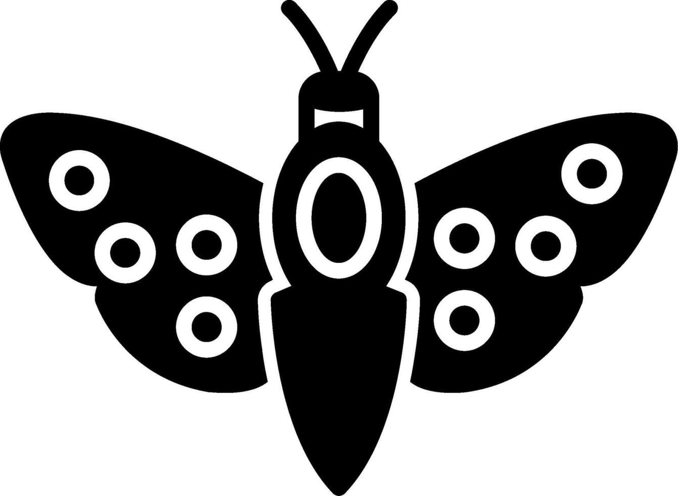 See-Through Clearwing Moth vector