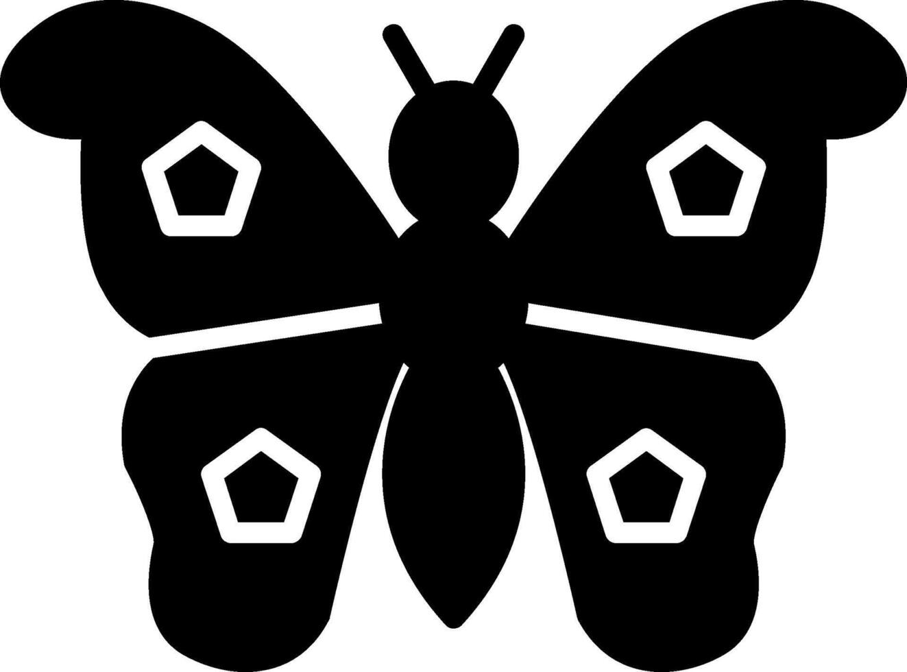 Nighttime Moth Icon vector