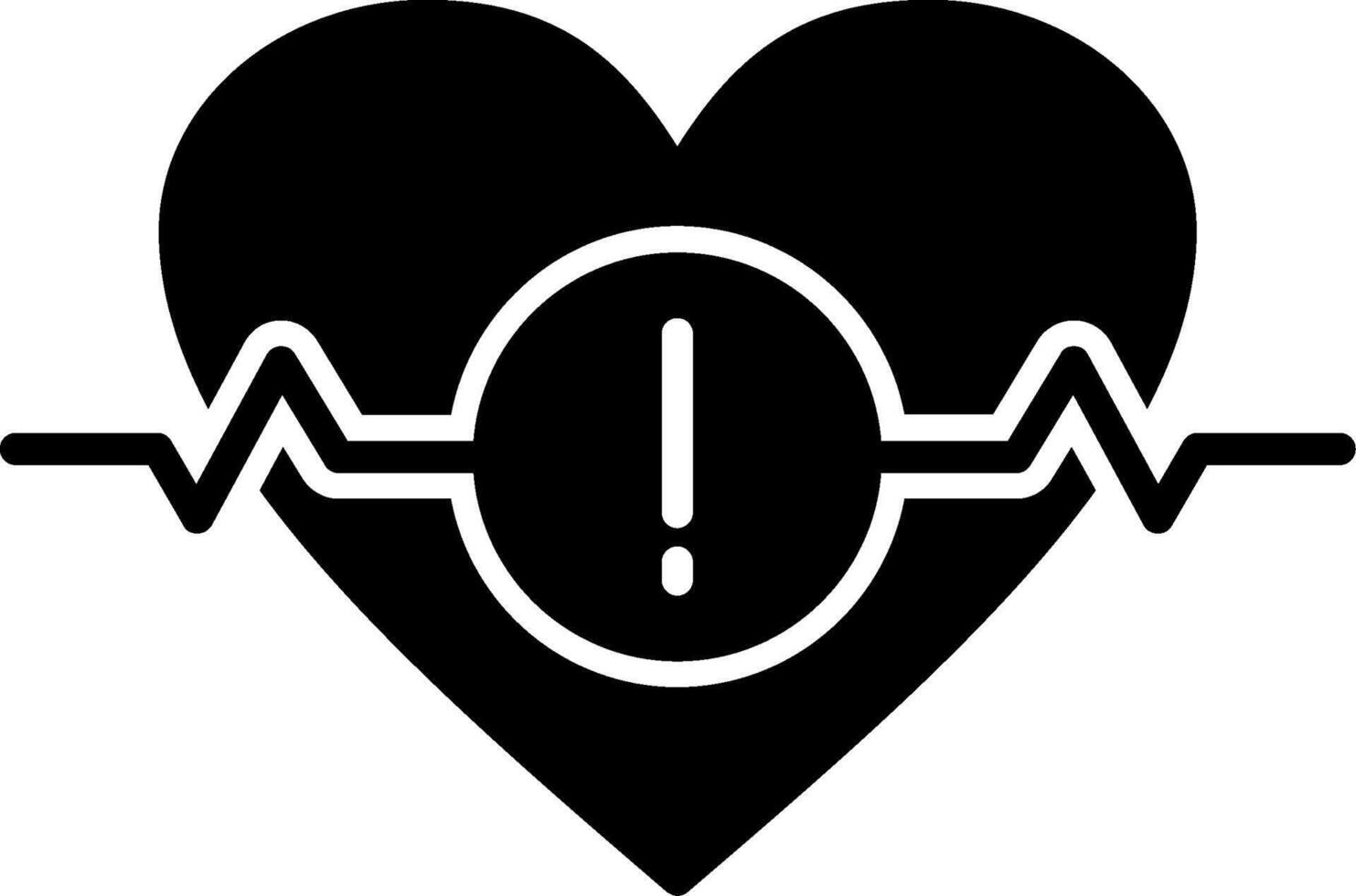 Heart Rate Fluctuation Alert vector