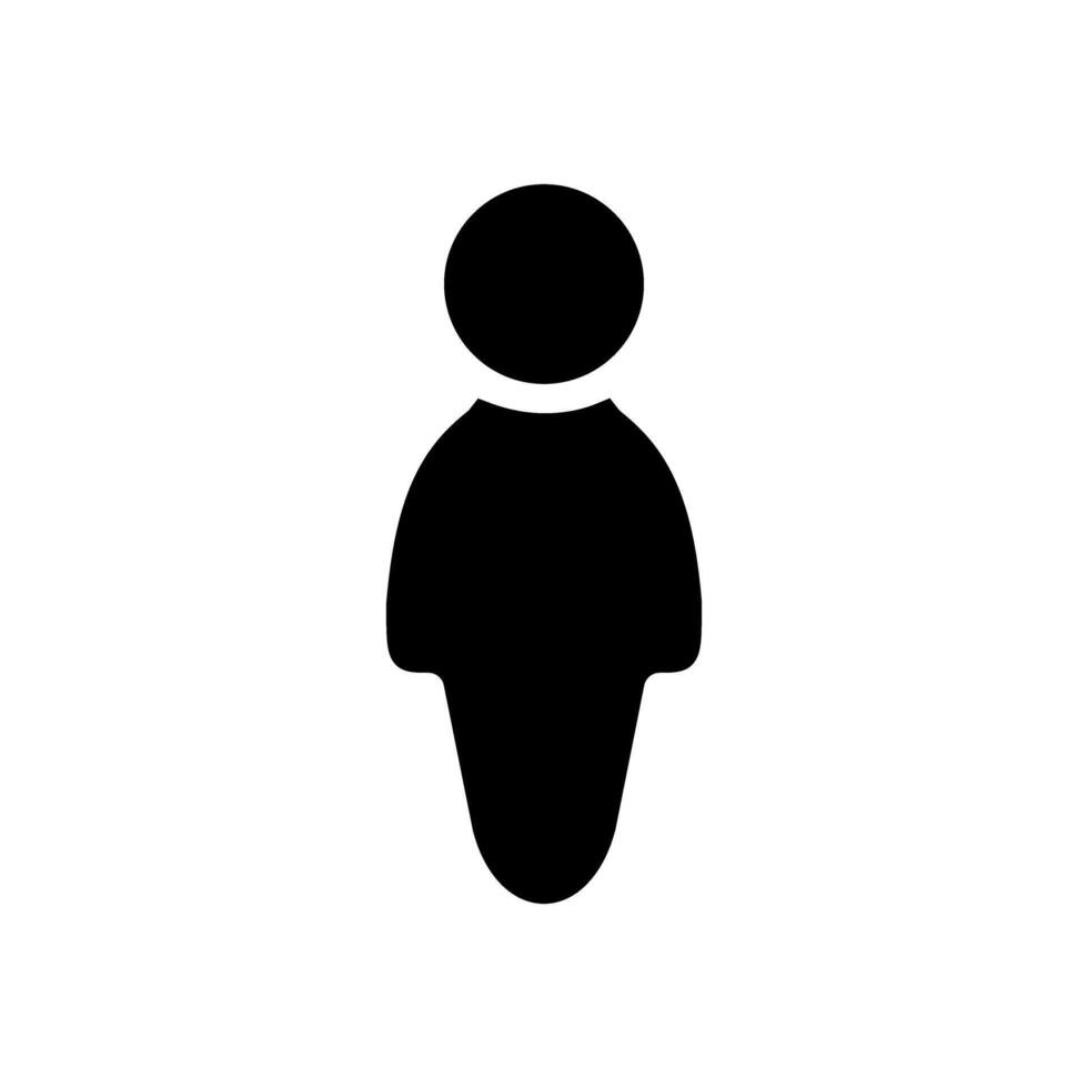 Man icon. User icon isolated on white background. illustration. vector
