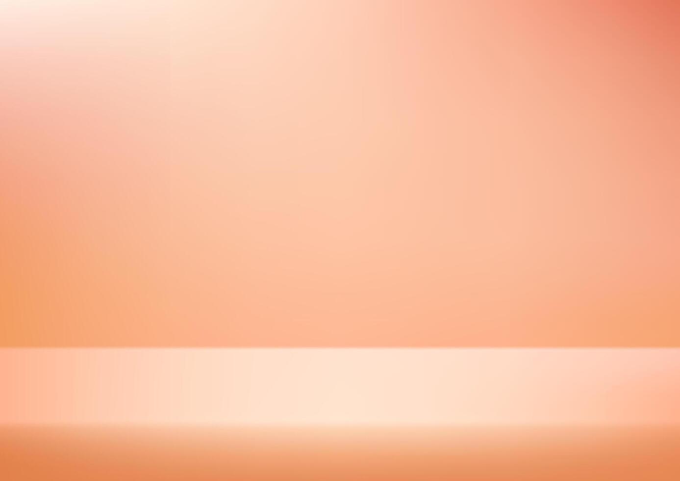 Orange studio background. Space for selling products on the website. Template mock up for display of product. illustration. vector
