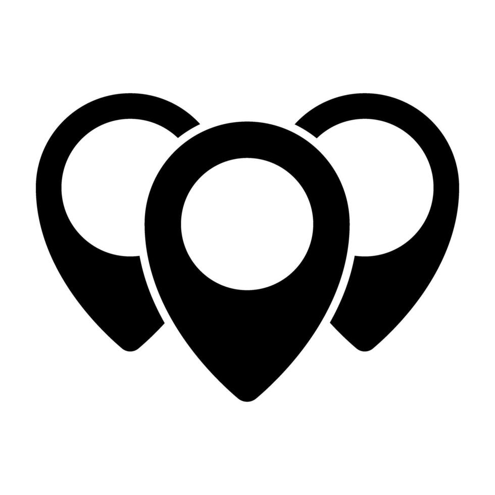 location pin icon on white background. illustration. Eps 10. vector