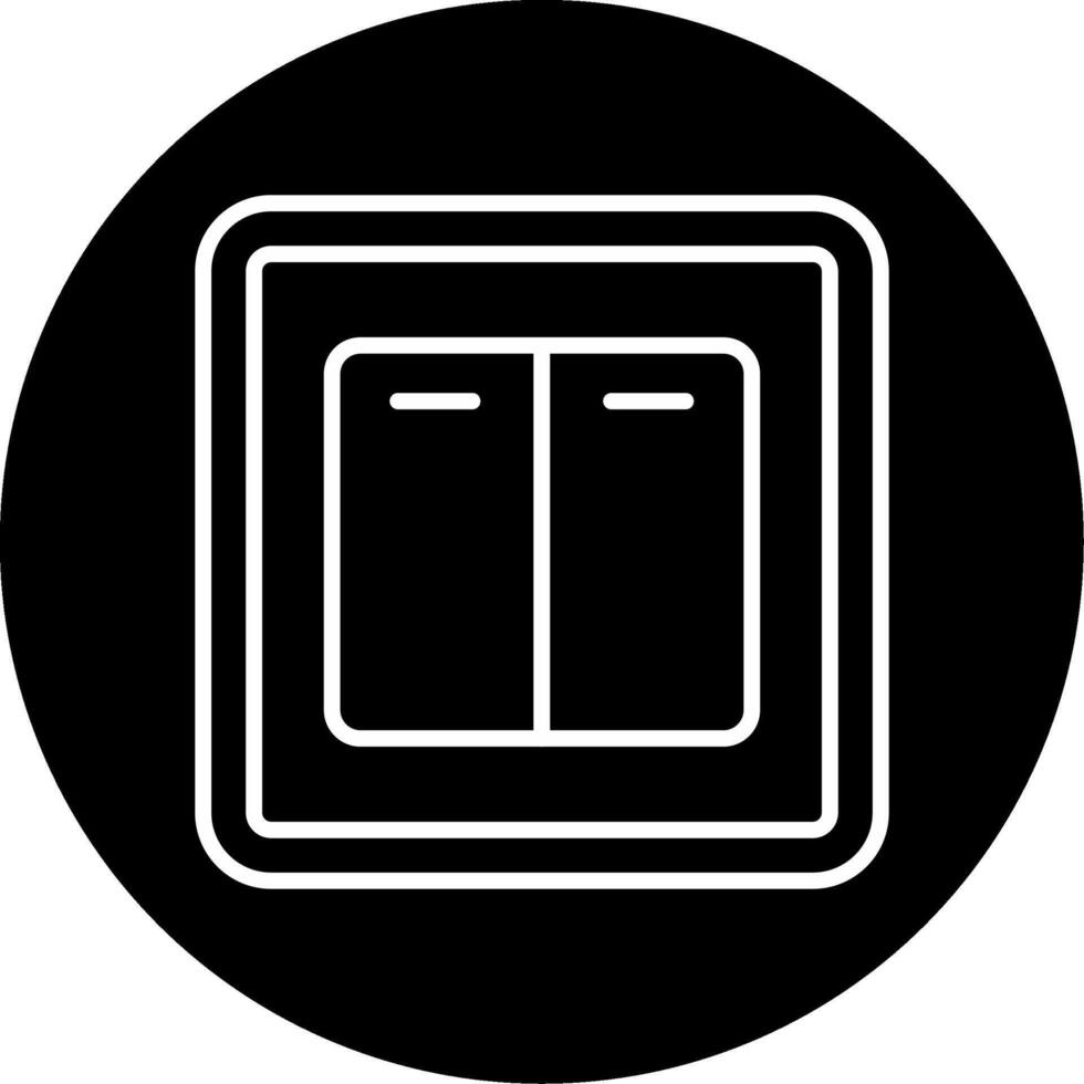 Multi Function Power Control Buttons Circle Inverted vector
