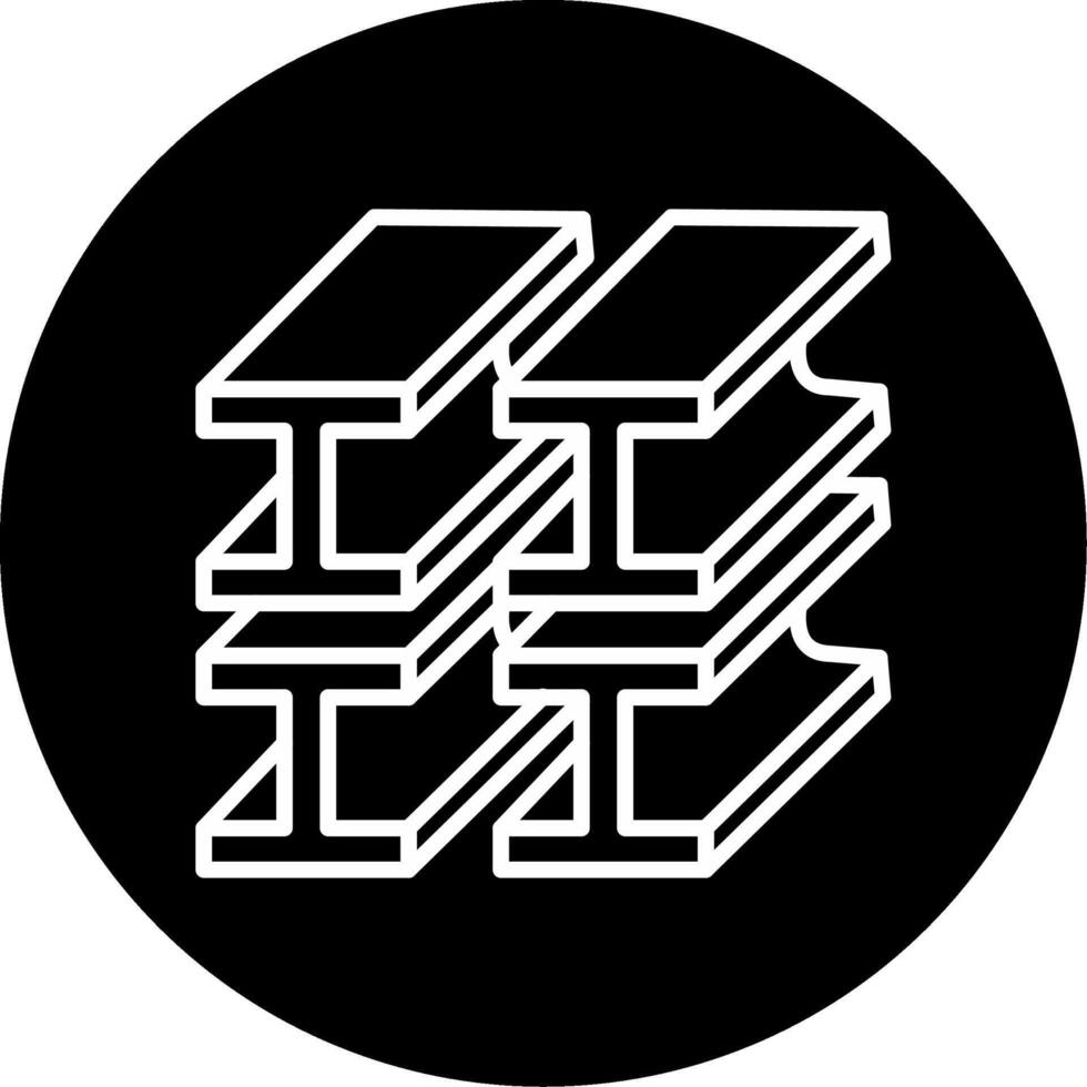 Rolled Industrial Steel Coils Circle Inverted vector