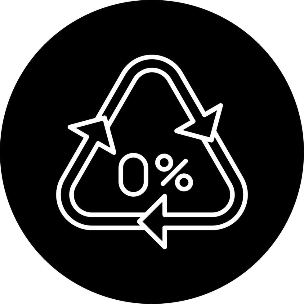 Zero Waste Lifestyle Advocacy Design Circle Inverted vector