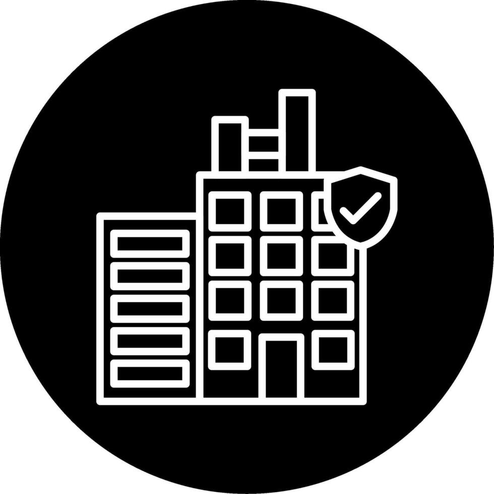 Trusted Insurance Company Icon Circle Inverted vector