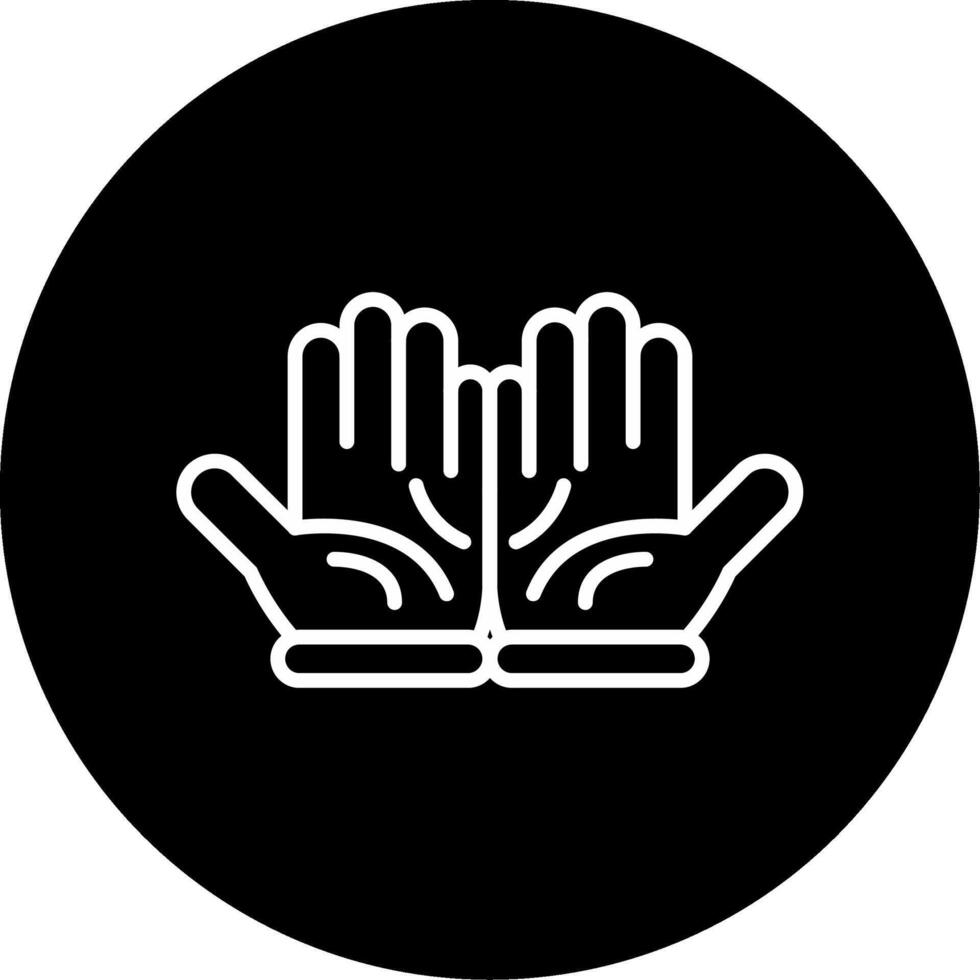 Protective Climbing Gloves with Padding Circle Inverted vector