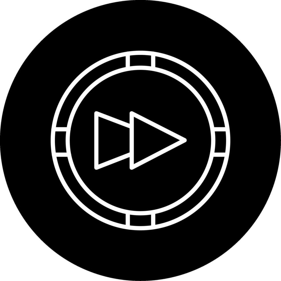 Forward Email Message Circle Inverted vector