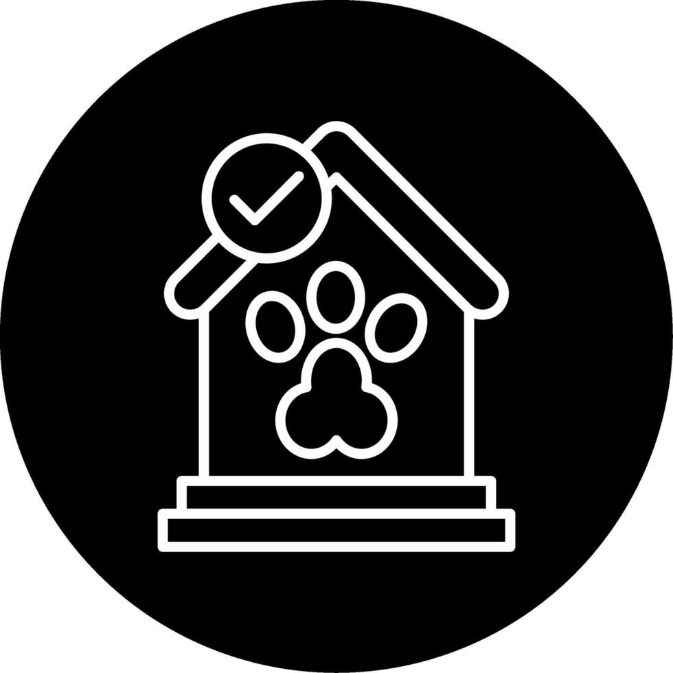 Licensed Pet Daycare Facility Sign Circle Inverted vector
