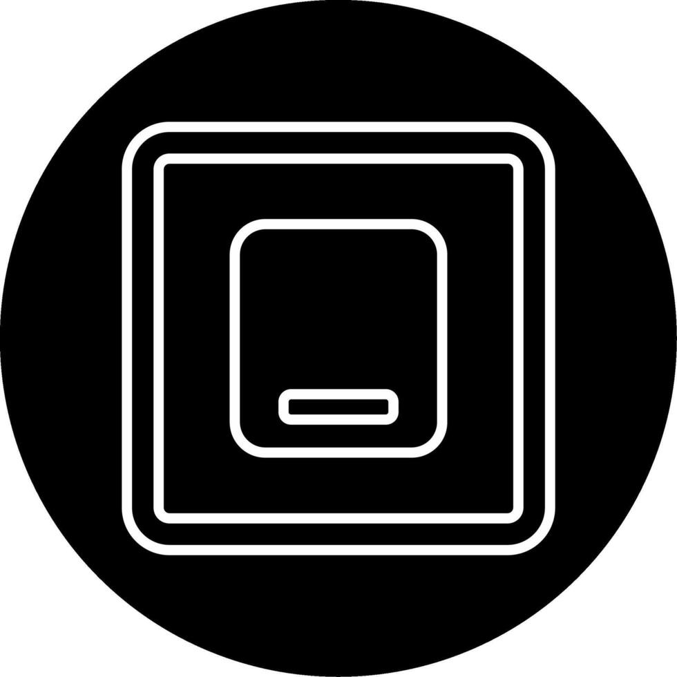 Dual Mode Power On Off Switch Circle Inverted vector