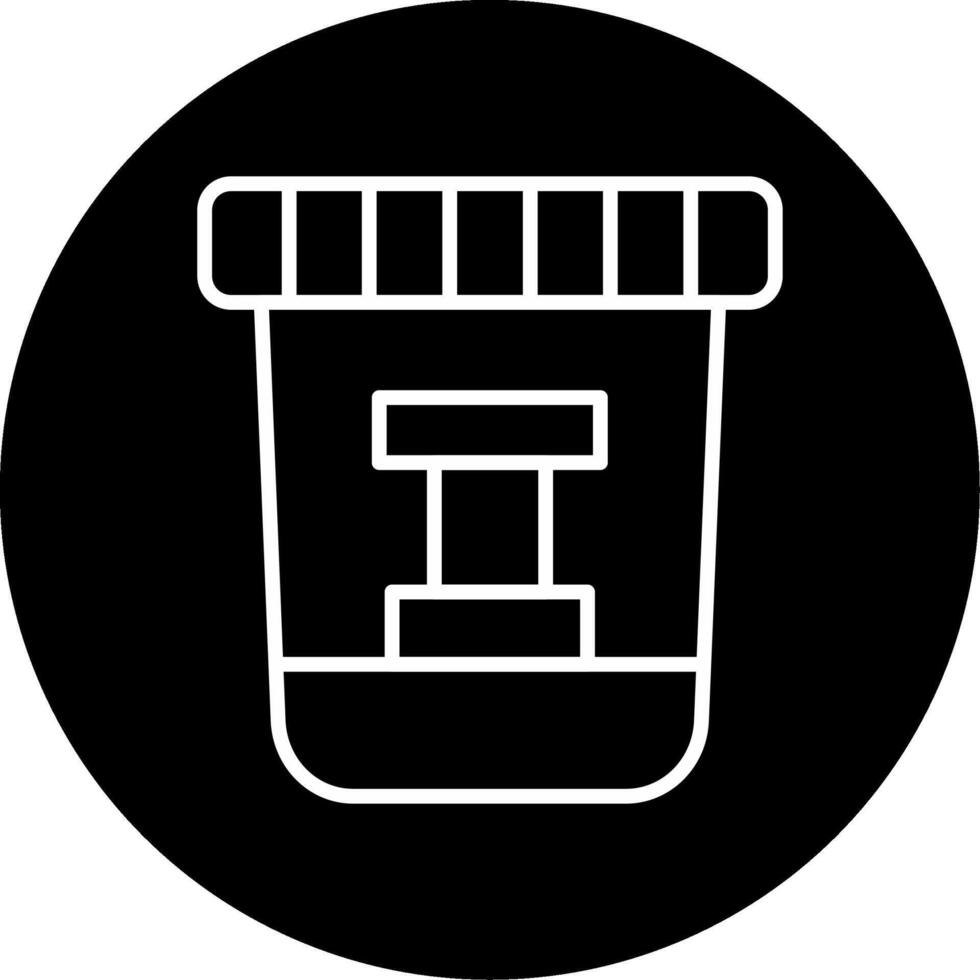 Biological Laboratory Sample Container Circle Inverted vector