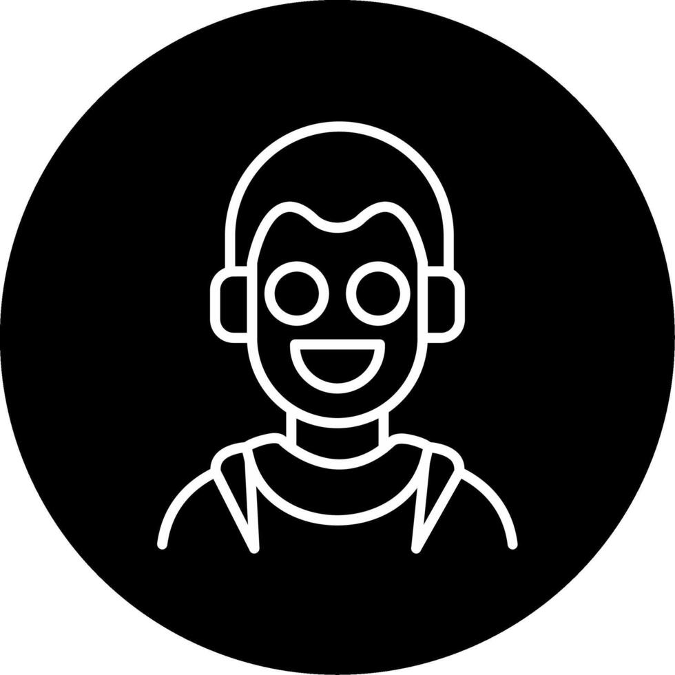 Incognito Figure with Question Mark Circle Inverted vector