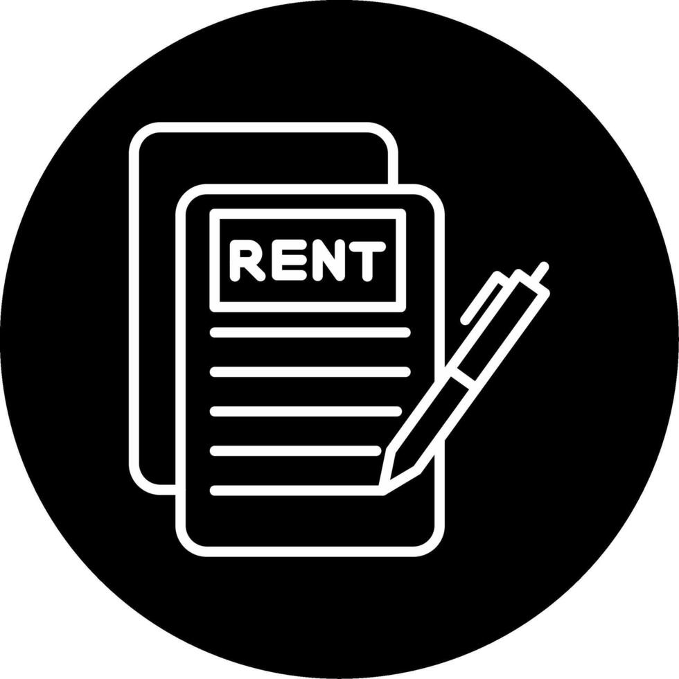 Standard Rental Application File Circle Inverted vector
