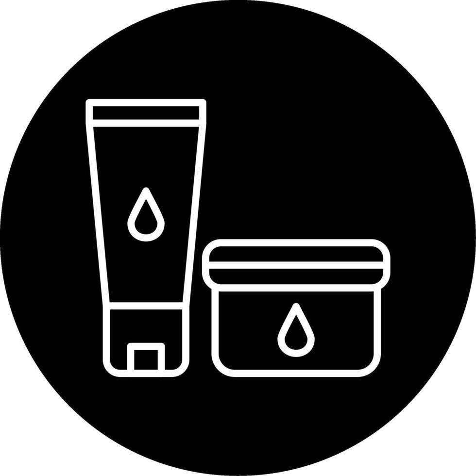 Daily Skincare Routine Essentials Circle Inverted vector