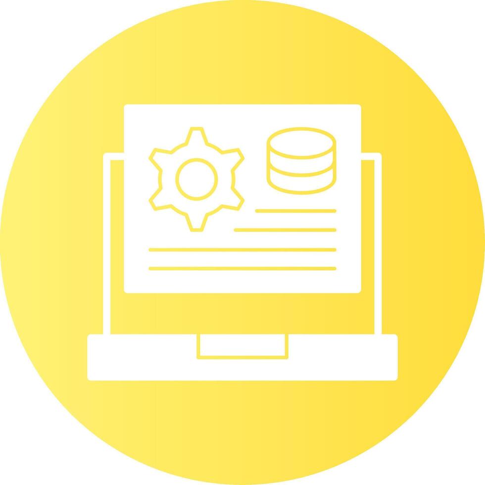 Application Setting Glyph Gradient Icon vector