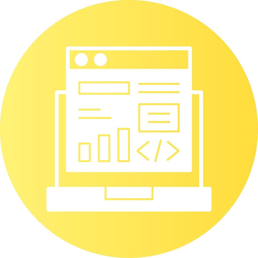Code Deployment Glyph Gradient Icon vector